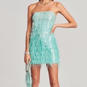 Retrofete Anastasia Feather Dress